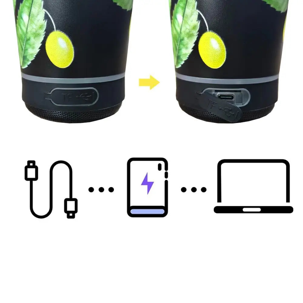 30 Oz Insulated Cup with Bluetooth-Compatible Compatible Speaker, 900ML Thermal Mug, Insulated Tumbler Mug, Detachable Rechargeable Speaker for Hot and Cold Drinks, Insulated Leakproof