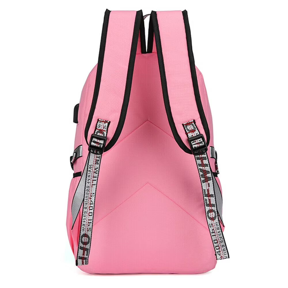 Women Girls School Bag Waterproof Teenage Backpack with anti Theft Lock USB Port College Bookbags Student Laptop