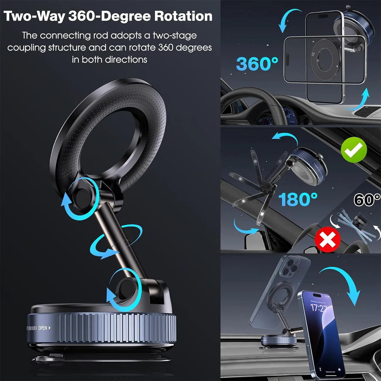 MagMount 360° Car Phone Holder