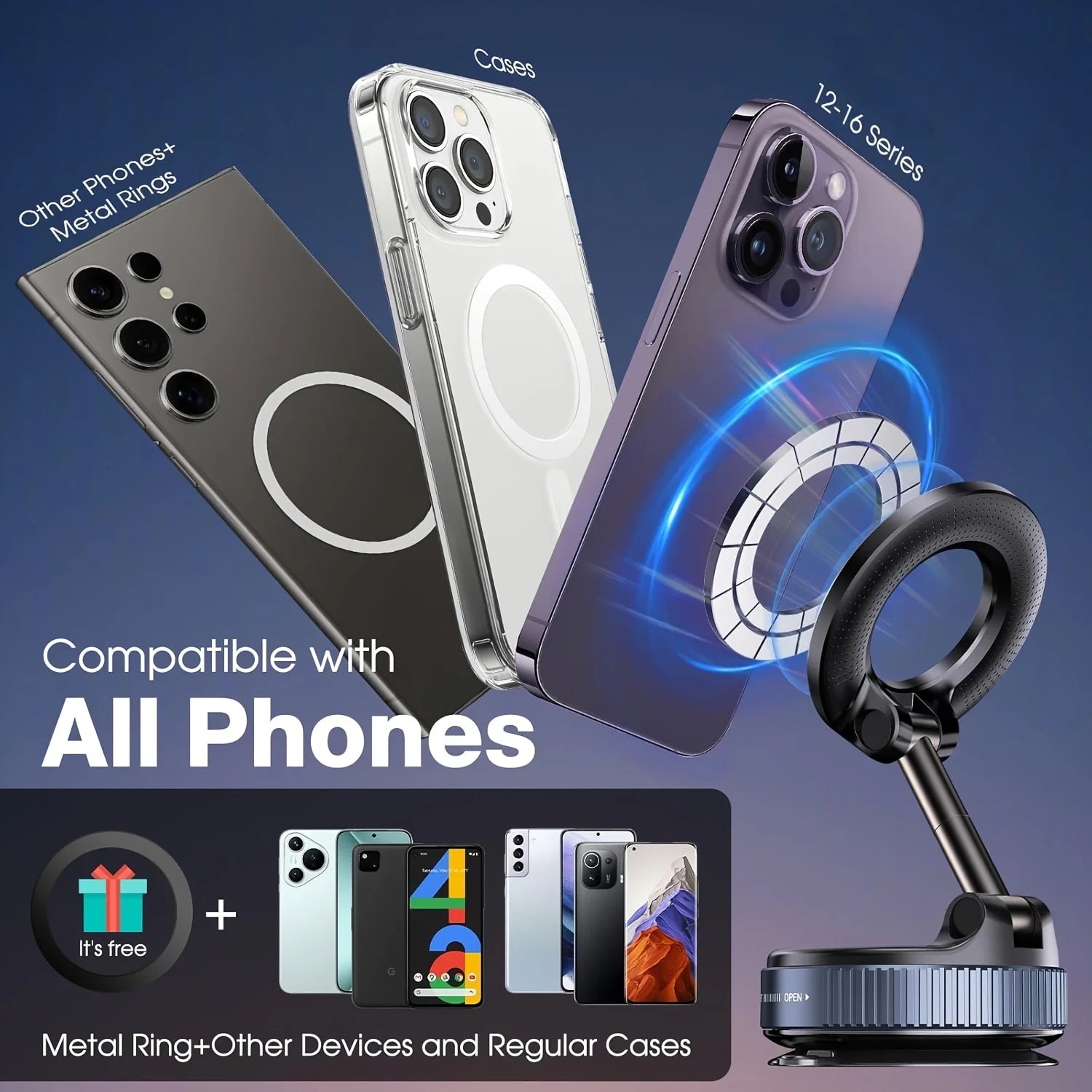 MagMount 360° Car Phone Holder
